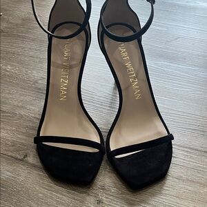Stuart Weitzman Black Suede Heels